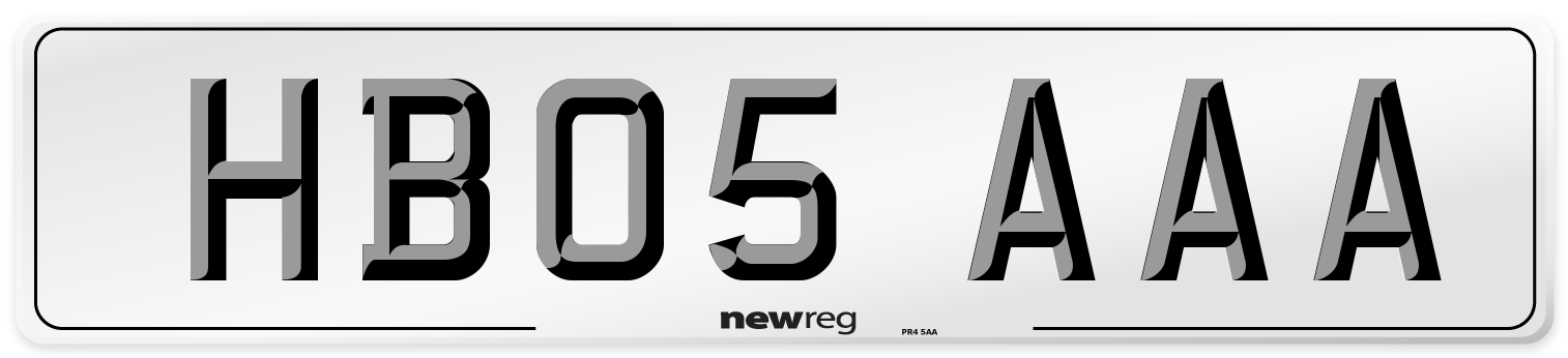 HB05 AAA Number Plate from New Reg